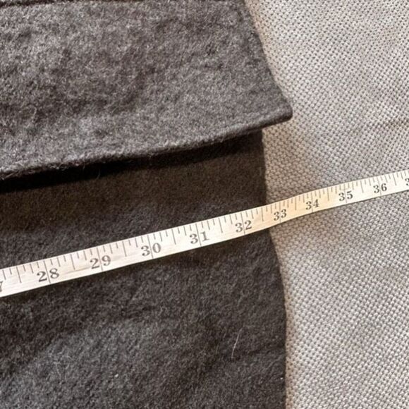 G-Star Raw Women's Wool Lined Relax Trench Overcoat Jacket Charcoal Gray Large - Picture 14 of 16